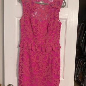 Bright pink Lily sleeveless dress